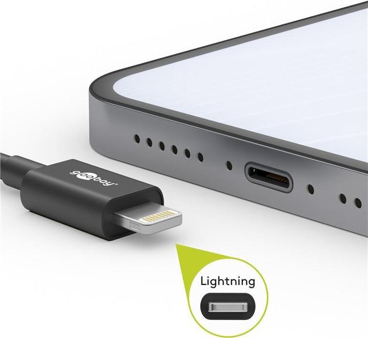 Produktbild Goobay Lightning - USB-C Kabel (0.50 m, USB 3.0)