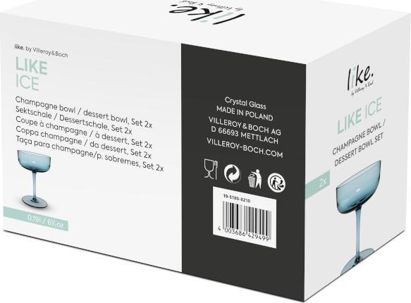 Actual product image Like. by Villeroy & Boch Like (10 cl, 2 Glasses, Champagne glasses)