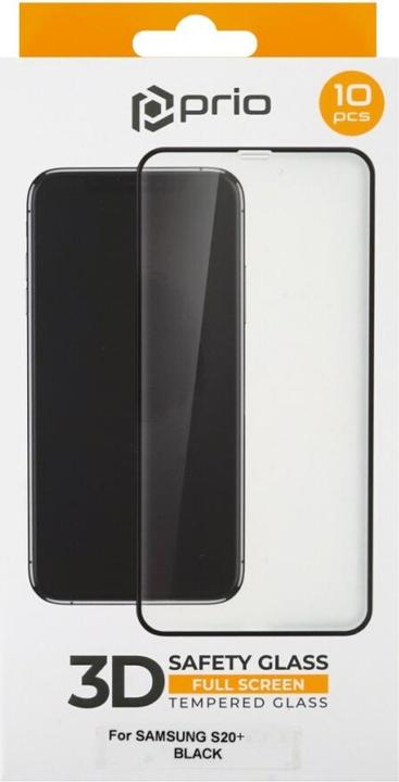 Produktbild prio 10x 3D Displayschutzglas für Samsung S20+ schwarz (10 Stück, Samsung Galaxy S20+, Samsung Galaxy S20+ 5G)