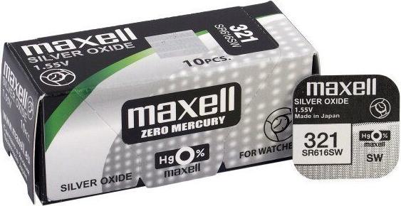 Actual product image Maxell Button cell SR616SW (10 pcs., SR616, 16 mAh)