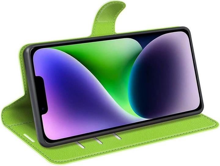 Produktbild Cover-Discount iPhone 15 - Leder Etui Hülle grün (Apple iPhone 15)