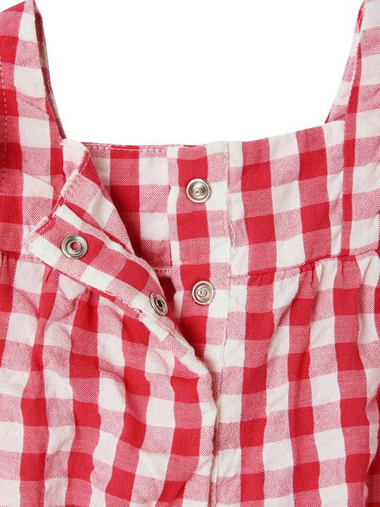 Produktbild Vertbaudet Ärmelloser Baby Kurzoverall mit Vichykaro (68)