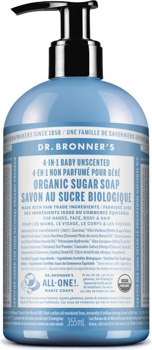 Actual product image Dr. Bronner's sugar soap (Liquid soap, 355 ml)