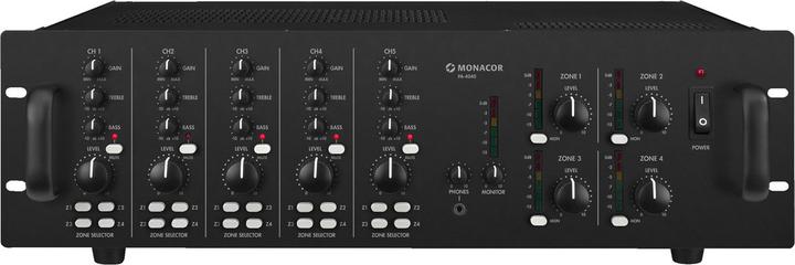 Image du produit Monacor Amplificateur Public Adress PA-4040 40 W 4 zones (Amplificateur)