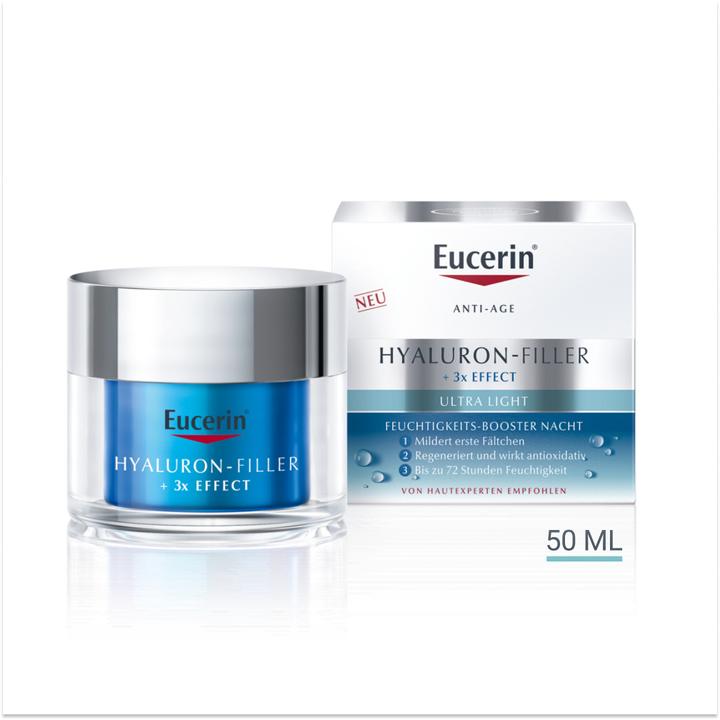 Produktbild Eucerin HYALURON-FILLER + 3x EFFECT Feuchtigkeits-Booster Nacht (50 ml, Nachtcreme)