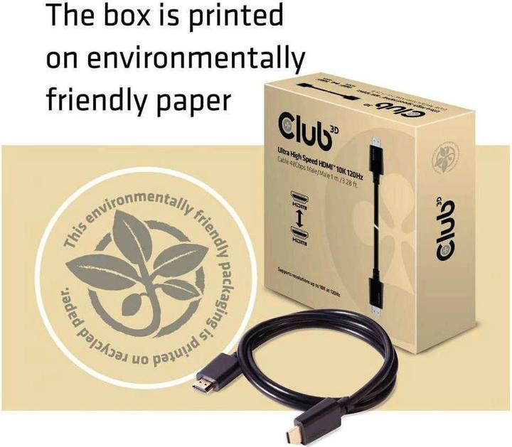 Image du produit Club 3D HDMI (Typ A) — HDMI (Typ A) (1 m, HDMI)