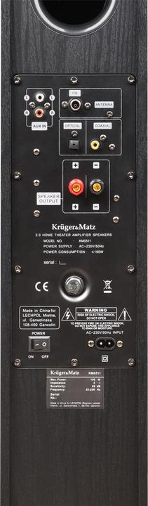Actual product image Krüger&Matz Journey (1 pair, 60 W)