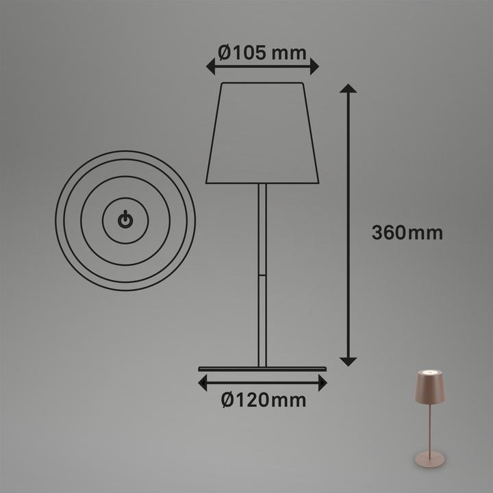Image du produit Briloner Lampe de table LED (200 lm)