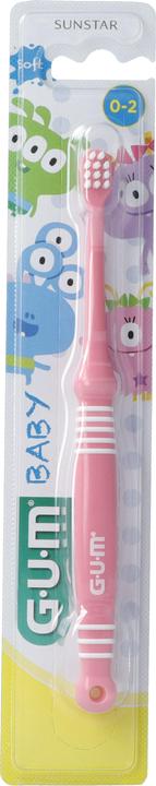 Immagine prodotto GUM Spazzolino per bambini 0-2 anni rosa (Morbido, 1 x)