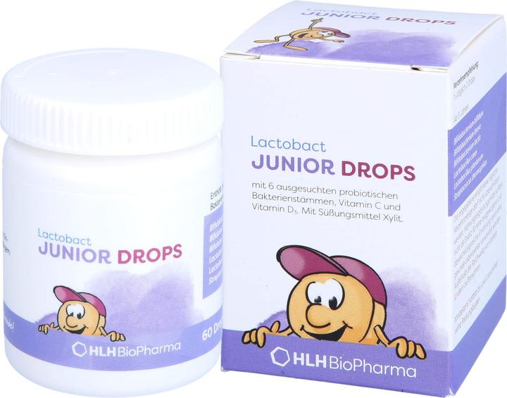 Immagine prodotto Lactobact JUNIOR + Gocce (60 Pezzo/i, Caramella, 56 g)