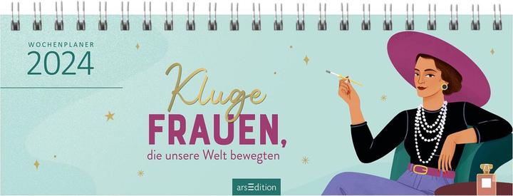 Image du produit Calendrier de bureau Femmes intelligentes qui ont fait bouger notre monde 2024 (297 x 115 mm, Allemand)