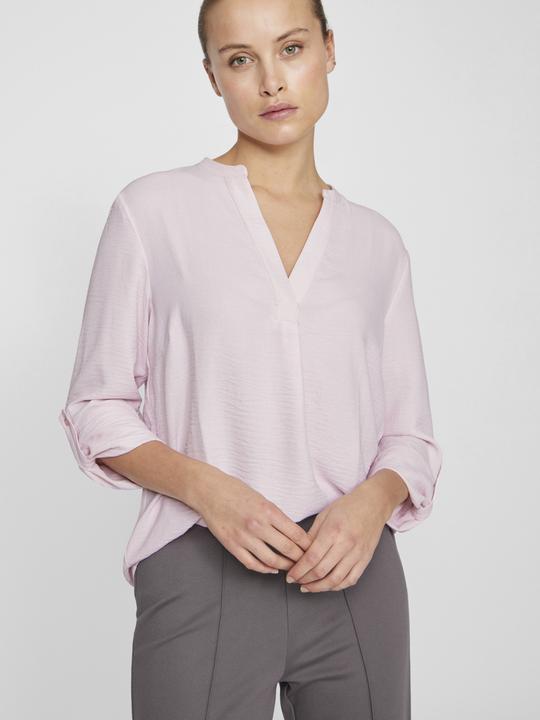 Actual product image Vila 3/4 sleeve top with V-neck (34)