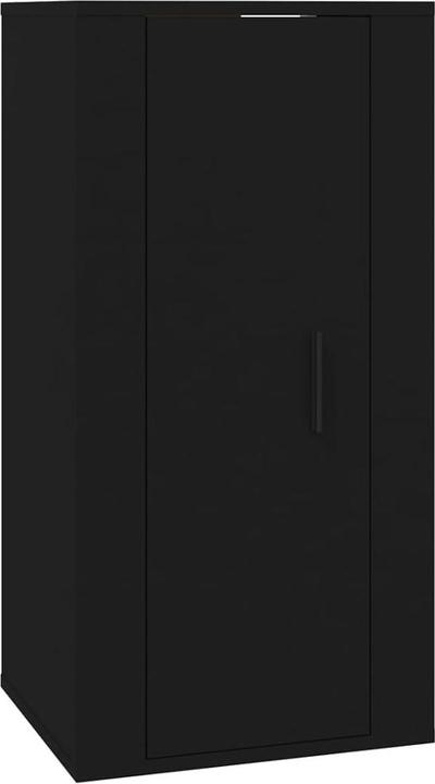 Produktbild VidaXL TV-Wandschrank Schwarz 40x34,5x80 cm,Farbe: Schwarz,Material
