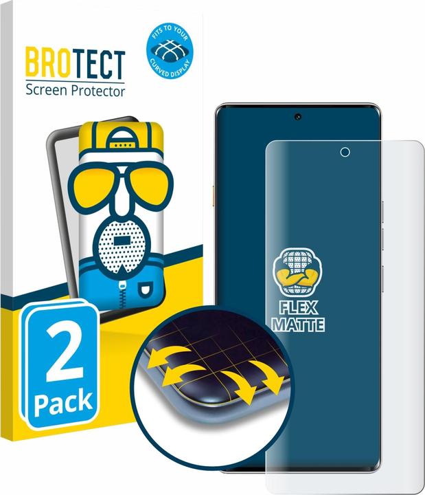 Actual product image BROTECT Full-Screen Protector Matte (2 Piece, Huawei Mate 40 Pro 5G)