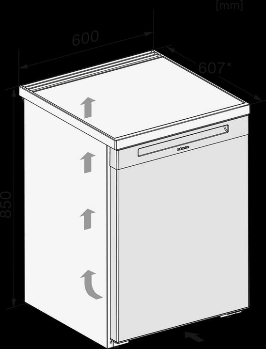 Actual product image Miele F 4001 C (Stand-alone, 107 l)