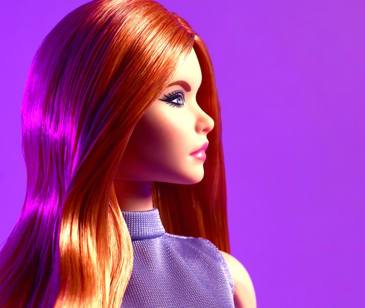 Actual product image Barbie Signature Looks - Lilac Dress Red Hair