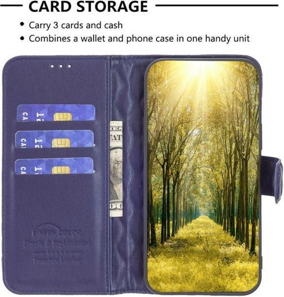 Actual product image MU Style Trendy Leather Bookcover Series Cover (Samsung Galaxy S24+)