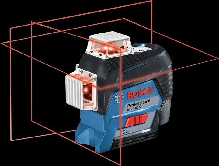 Actual product image Bosch Professional Linear laser GLL 3-80 C (4x1.5V AA, box)