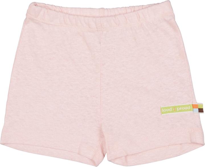 loud + proud Kinder Shorts uni mit Leinen rosé (74)
