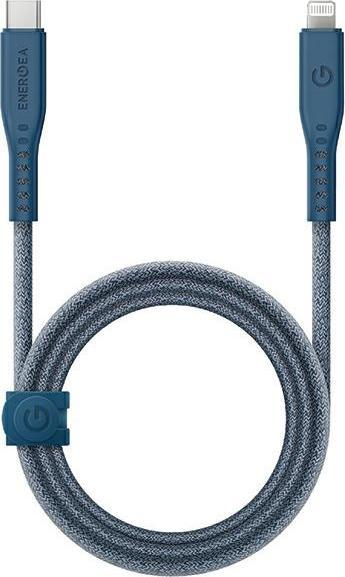 Actual product image Energea cable Flow USB-C - Lightning C94 MFI 1.5m niebieski/blue 60W 3A PD Fast Charge (1.50 m, USB 3.2 Gen 1)
