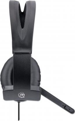 Actual product image Manhattan Headset Mono USB-A Over-Ear- (Cable, USB-A)