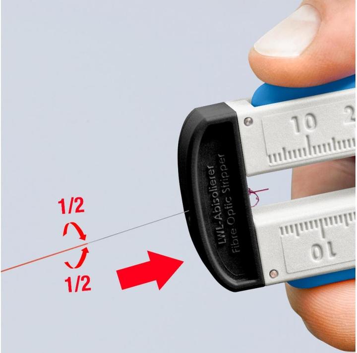 Produktbild Knipex Abisolierwerkzeug für Glasfaserkabel (190 mm)
