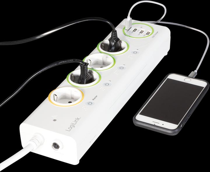 Produktbild LogiLink LogiSmart (4 x, USB-A, 1.50 m)