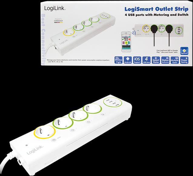 Produktbild LogiLink LogiSmart (4 x, USB-A, 1.50 m)