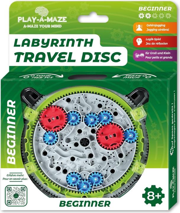 Actual product image Play-a-maze Labyrinth Travel Disc BEGINNER (d,f) (German)