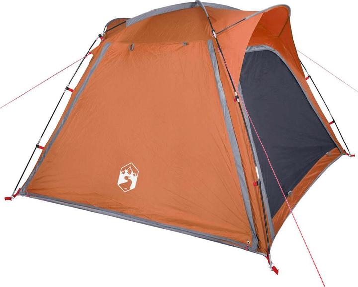 Image du produit VidaXL Tente de camping 4 personnes & Orange 185T Taft (Tente igloo, 5.90 kg, 4 personnes)