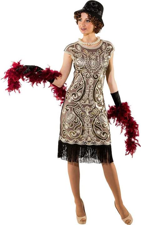 Immagine prodotto Orlob Costumi anni '20: Vestito di paillettes con frange (L)