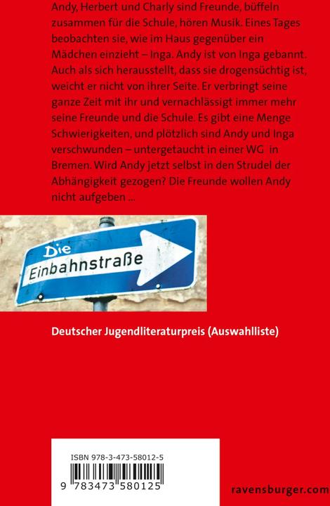 Image du produit Ravensburger Die Einbahnstrasse (Allemand, Klaus Kordon, 2016)