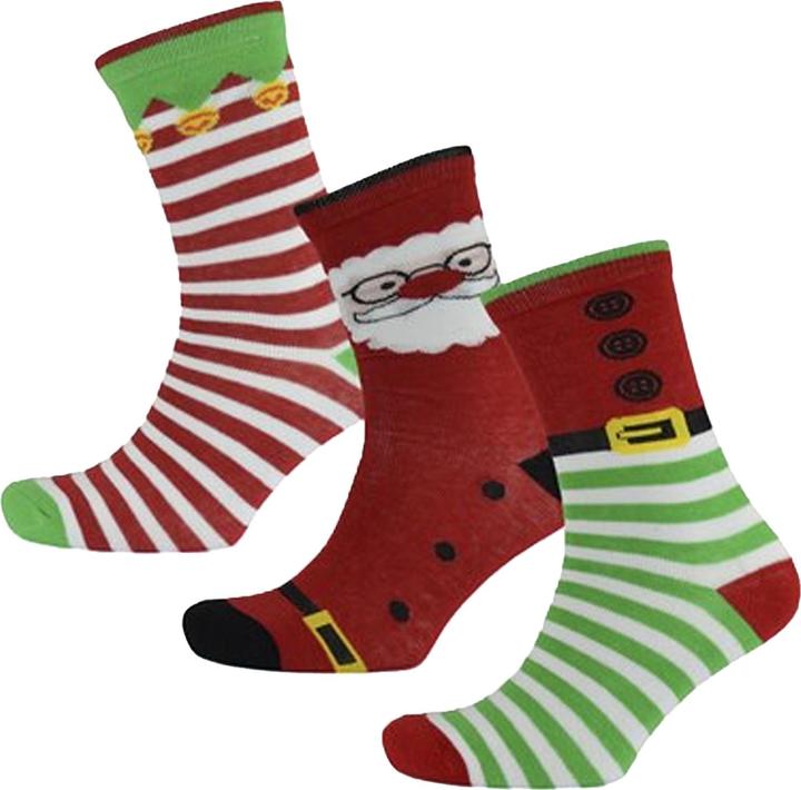 Image du produit RJM Chaussettes Femme motif Noël (pack de 3) (Lot de 3, 37 - 42)