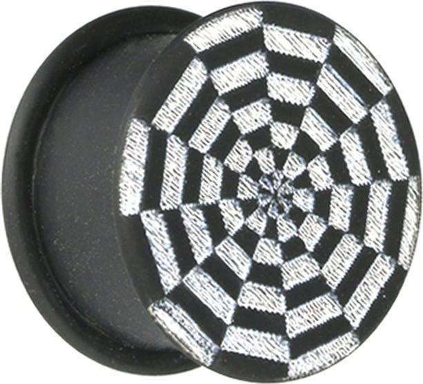 Image du produit Star Piercing Flesh Plug noir toile d'araignée (sans laiton, Silicone)