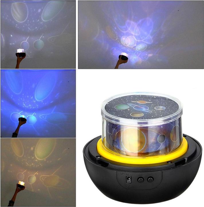 Produktbild Esmée LED Sternenhimmel Projektor 360° Drehung Nachtlicht mit 5 Leuchtmodi + Wechselmotiven