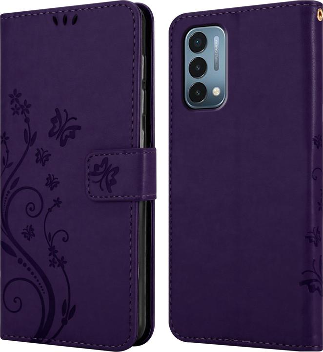 Actual product image Cadorabo Flower Book cover (OnePlus North N200 5G)