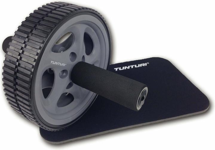 Tunturi Double Exercise Wheel Deluxe Ab Roller mit Matte