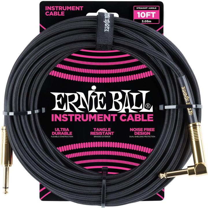 Immagine prodotto Ernie Ball Cavo strumento 6081 - 3,05 m, nero, lunghezza: 3,05 (3.05 m)