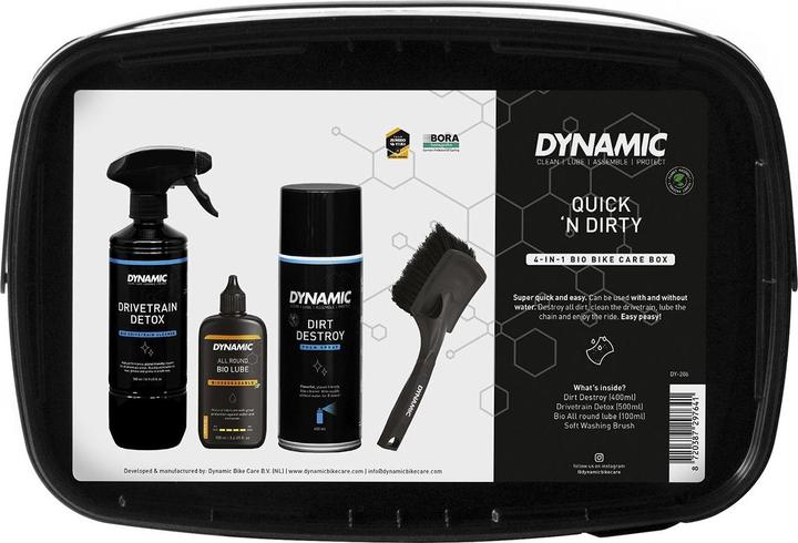 Actual product image Dynamic Bike Care Quick 'n Dirty (500 ml, Brush, Bicycle cleaner, Chain oil, Care set)