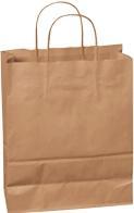 Produktbild Brieger Tragtasche 56122, 320x140x420 mm, 100 gm2, braun, Packung à 150 Stk. (150 x)