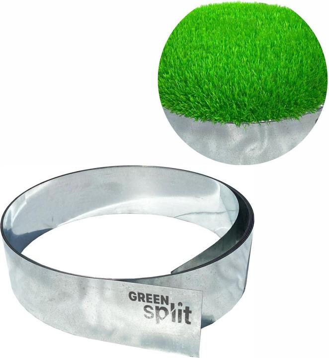 Produktbild Green Split Rasenkantenband Metall Alu/Zink 25 cm x 10 Meter (1000 cm)