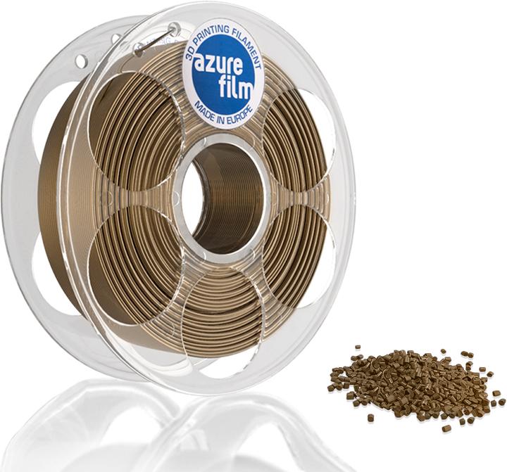 Actual product image AzureFilm Filament (PLA, 1.75 mm, 1000 g, Gold)