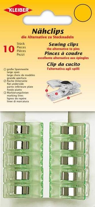 Actual product image Kleiber Fabric clips, green