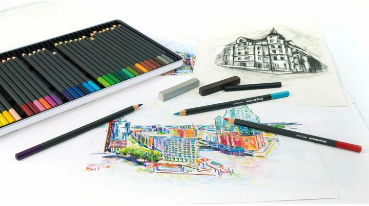 Produktbild EberhardFaber Künstlerfarbstiftetui (6B, 5H, 4h, 3H, 2H, Hart, HB, B, 2B, 3B, 4B, 5B, 12 x)