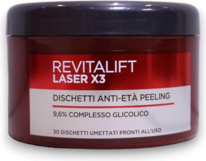 Immagine prodotto L'Oréal Paris L'Oréal Revitalift Laser X 3 30 Pastiglie Peeling Glicolico Anti-Età (Esfoliazione)