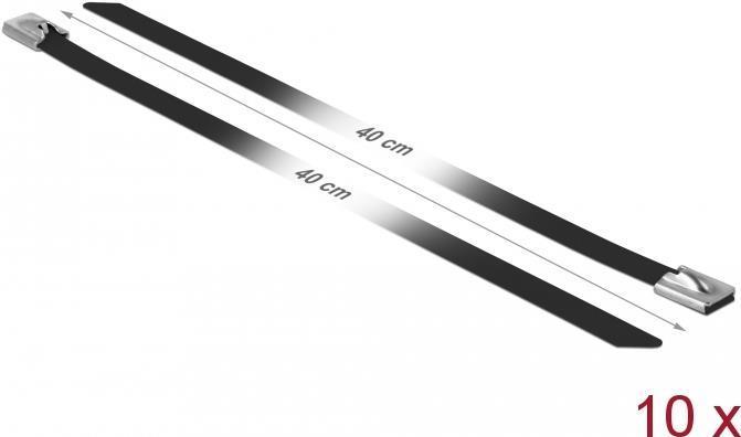 Actual product image Delock Stainless steel cable ties 400x7.9 10 pcs. (Plastic cable ties, 400 mm, 10 pcs.)