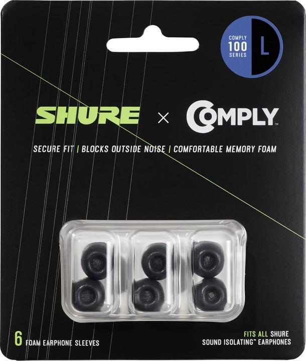 Shure Stampi per orecchie EACYF1-6L 6 pezzi