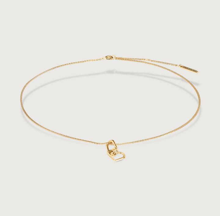 Actual product image Hey Harper Looped Heart Necklace (14k gold plated, PVD coating)