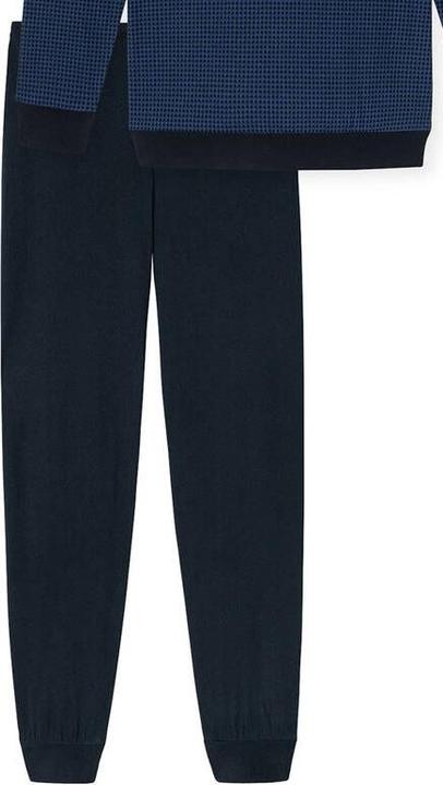 Produktbild Schiesser langer Herren Pyjama / Schlafanzug mit Rundhals-Ausschnitt (L)