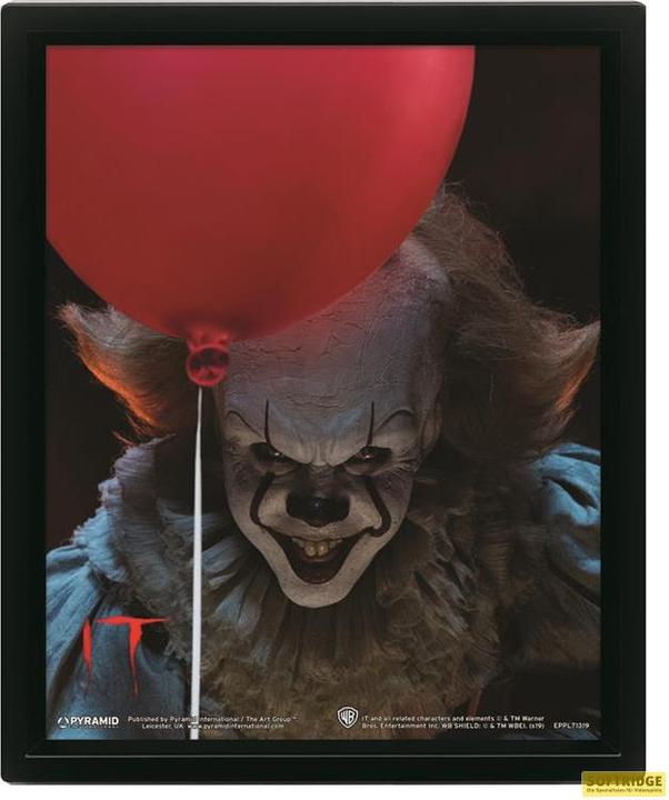 Immagine prodotto Pyramid Framed 3D Cornice IT 2017 Pennywise Flip 26x20cm (26 x 20 cm)